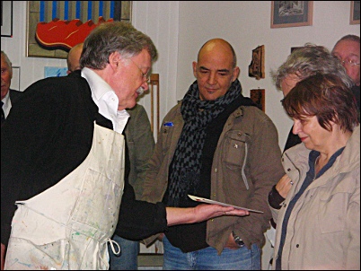 KunstWandelBilk 2009: ... vor einem interessierten Publikum